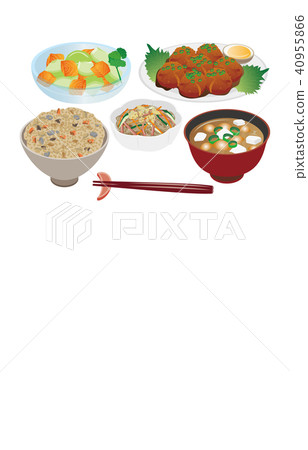 Today's rice meal and avocado salmon 40955866