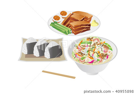 Simmered boiled rice with champagne and pigs of the day 40955898