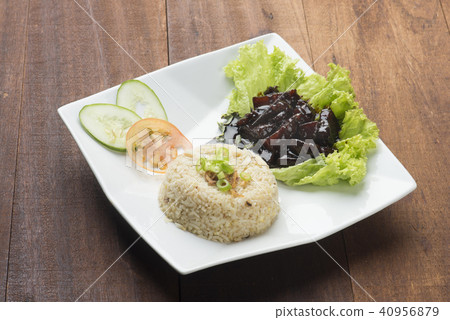 rice with pork belly rice with pork belly 40956879