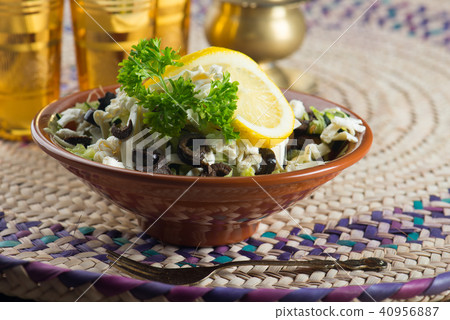 arabic salad with background 40956887