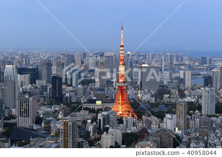 東京都市風景東京在日本 看下來都市風景 照片素材 圖片 圖庫