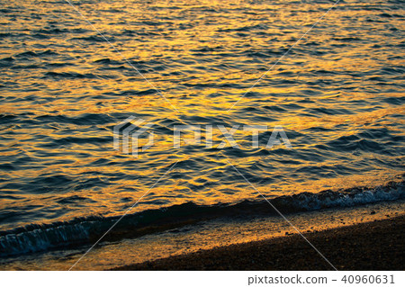 Evening view of Lake Biwa in Yasu city 40960631