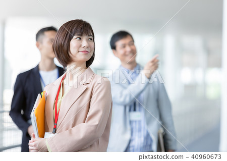 Businessman office worker office casual business scene office scene 40960673