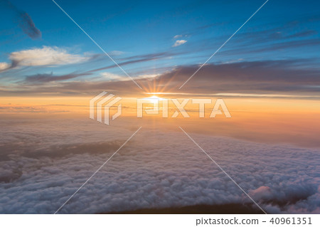 Beautiful landscape from top of Mt. fuji. 40961351