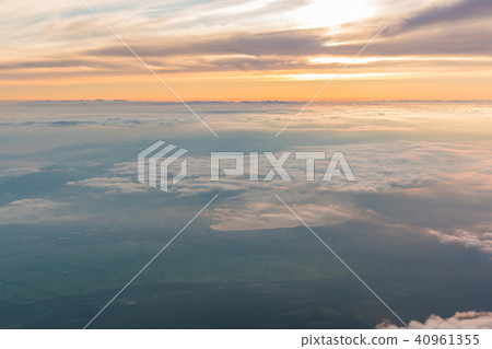 Beautiful landscape from top of Mt. fuji. Beautiful landscape from top of Mt. fuji. 40961355