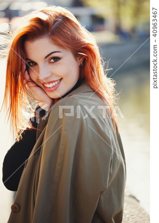sensual red haired beautiful girl 40963467