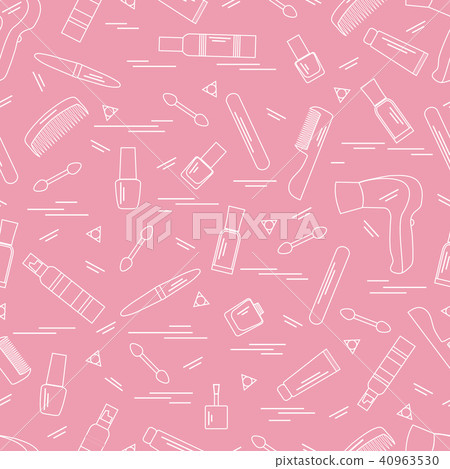 Cute pattern of various accessories of decorative 40963530