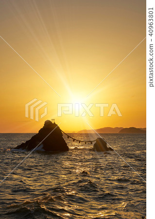 The Married Couple Rocks of Futaminoura 40963801
