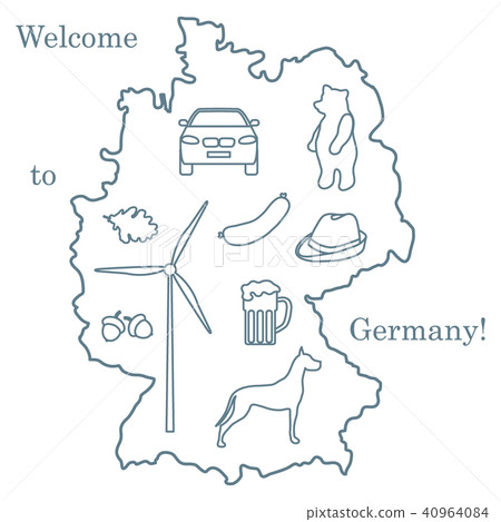 various symbols of Germany Travel and leisure. 40964084