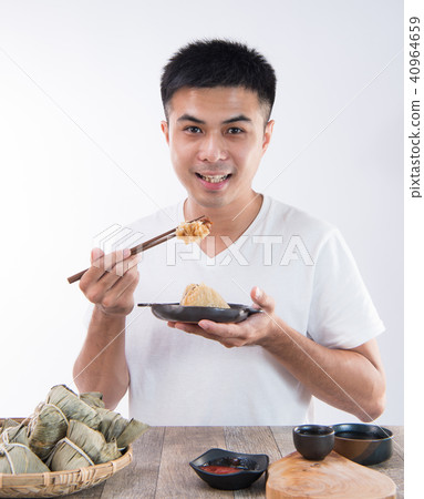 Men's boys Gakuyaku Gyoko Gyaku Gyoku Dango Egg Zingzi Eating Zongzi 40964659