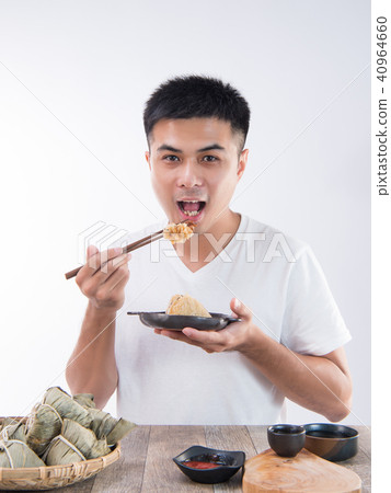 Men's boys Gakuyaku Gyoko Gyaku Gyoku Dango Egg Zingzi Eating Zongzi 40964660