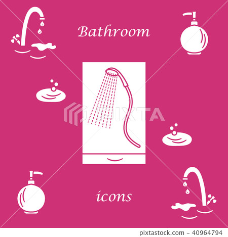 Set of vector illustrations of variety bathroom 40964794