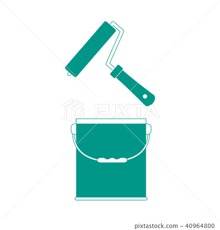 colored roller for paint and paint bucket colored roller for paint and paint bucket 40964800