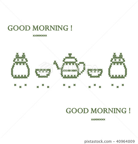 Cute vector illustration cross embroidery of Cute vector illustration cross embroidery of 40964809