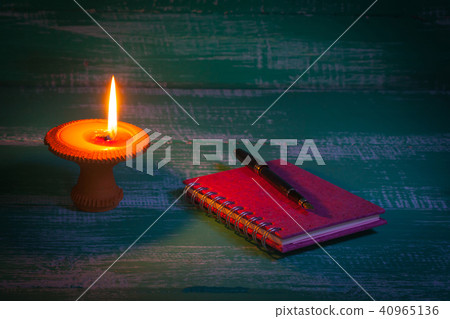 still life candlestick with fountain old book still life candlestick with fountain old book 40965136