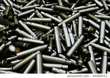 Background from military machine gun cartridges. 40966011