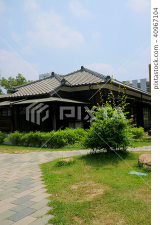Hinnomori村，日式住宿，樹，台灣，嘉義市，草皮，人民的路，藍天 40967104