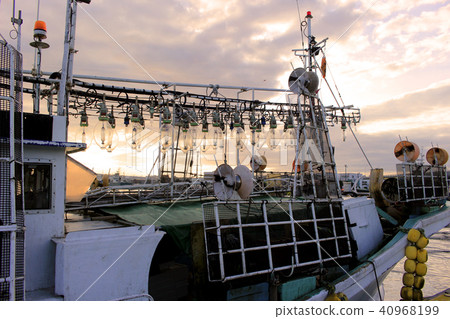Squid fishing boat Squid fishing boat 40968199