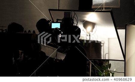 Making of TV commercial production in studio 40968629