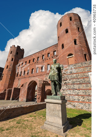 Porta Palatina - Roman Monument - Torino Italy Porta Palatina - Roman Monument - Torino Italy 40968738