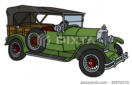 The vintage green convertible 40970370