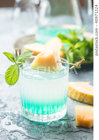 Melon lemonade with ice Melon lemonade with ice 40971324
