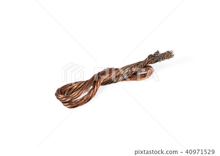 Twisted copper wire. Twisted copper wire. 40971529