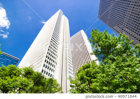 一個綠色辦公室鎮的都市風景 一個綠色辦公室鎮的都市風景 40971844