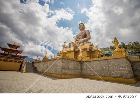 The Giant Golden Buddha in Thimphu Bhutan The Giant Golden Buddha in Thimphu Bhutan 40972557