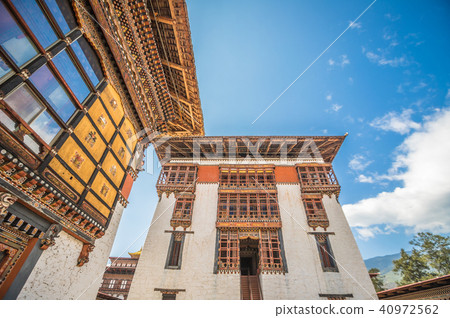 Old temple in Thimphu Dzong Bhutan 40972562