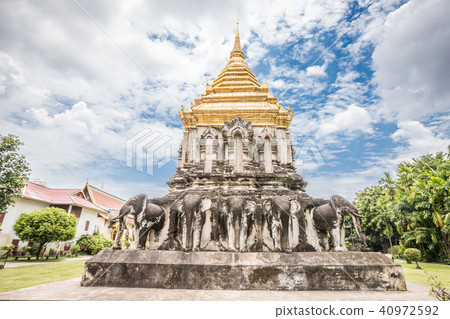 View of Wat Chiang Man in Chiang Mai Thailand View of Wat Chiang Man in Chiang Mai Thailand 40972592