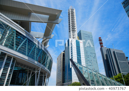 Saitama Super Arena and skyscrapers 40973767