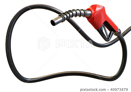red gasoline dispenser handles with hose decorated 40973879