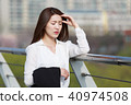 女商人強調冷 40974508