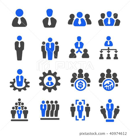 businessman icon 40974612