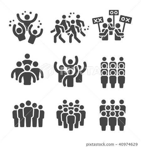 crowd icon 40974629