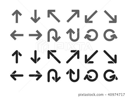 single direction arrow 40974717