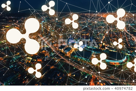 Ripple with Downtown Los Angeles  40974782