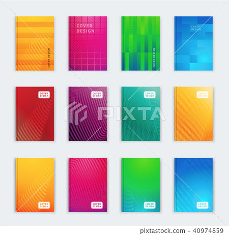 bright color abstract cover design. - Stock Illustration [40974859] - PIXTA