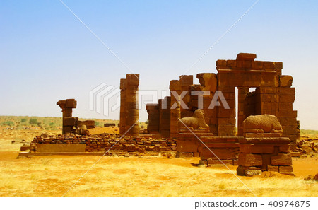 Ruins of Naqa Meroe, ancient Kush Sudan Ruins of Naqa Meroe, ancient Kush Sudan 40974875