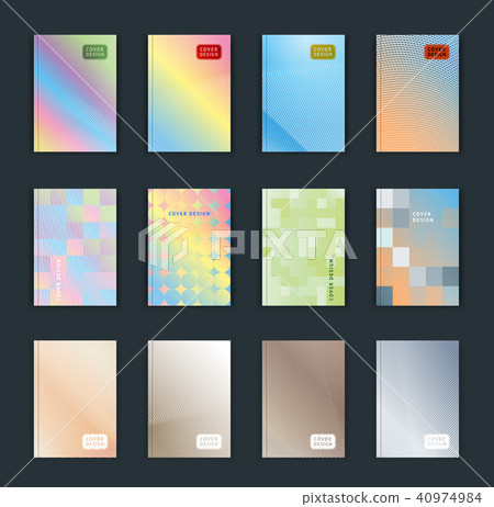bright color abstract cover design. - Stock Illustration [40974984] - PIXTA