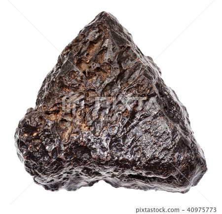 rough Hematite stone isolated on white 40975773