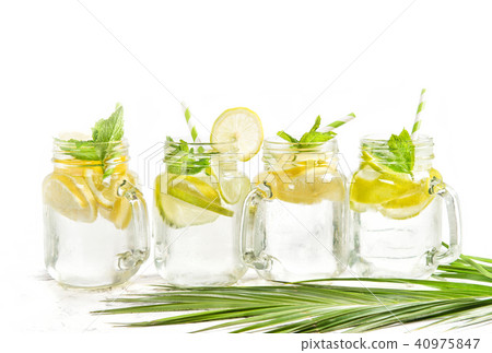 Cold summer drink cocktail lemonade ice tea Cold summer drink cocktail lemonade ice tea 40975847