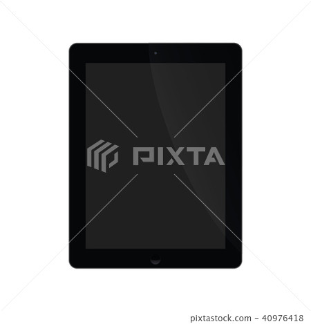 Illustration Graphic Vector Tablet black screen Illustration Graphic Vector Tablet black screen 40976418