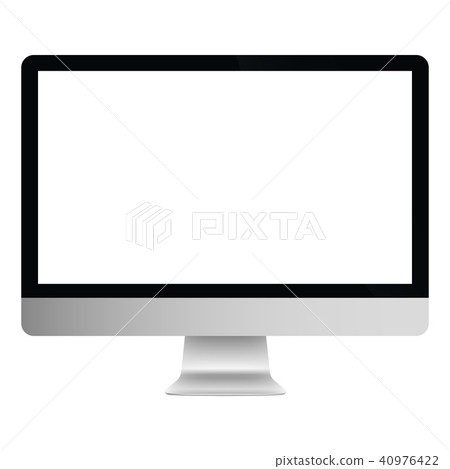 Illustration Graphic Vector Computer white screen 40976422