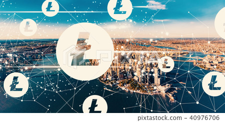Litecoin with the Manhattan, NY Litecoin with the Manhattan, NY 40976706
