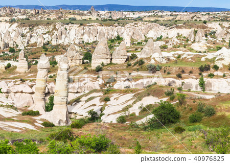 scenic with fairy chimney rocks in Cappadocia 40976825