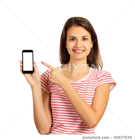 emotional girl isolated on white background emotional girl isolated on white background 40977039