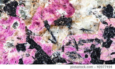 panoramic background from eudialyte and aegirine 40977494