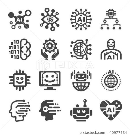 artificial intelligence icon 40977584